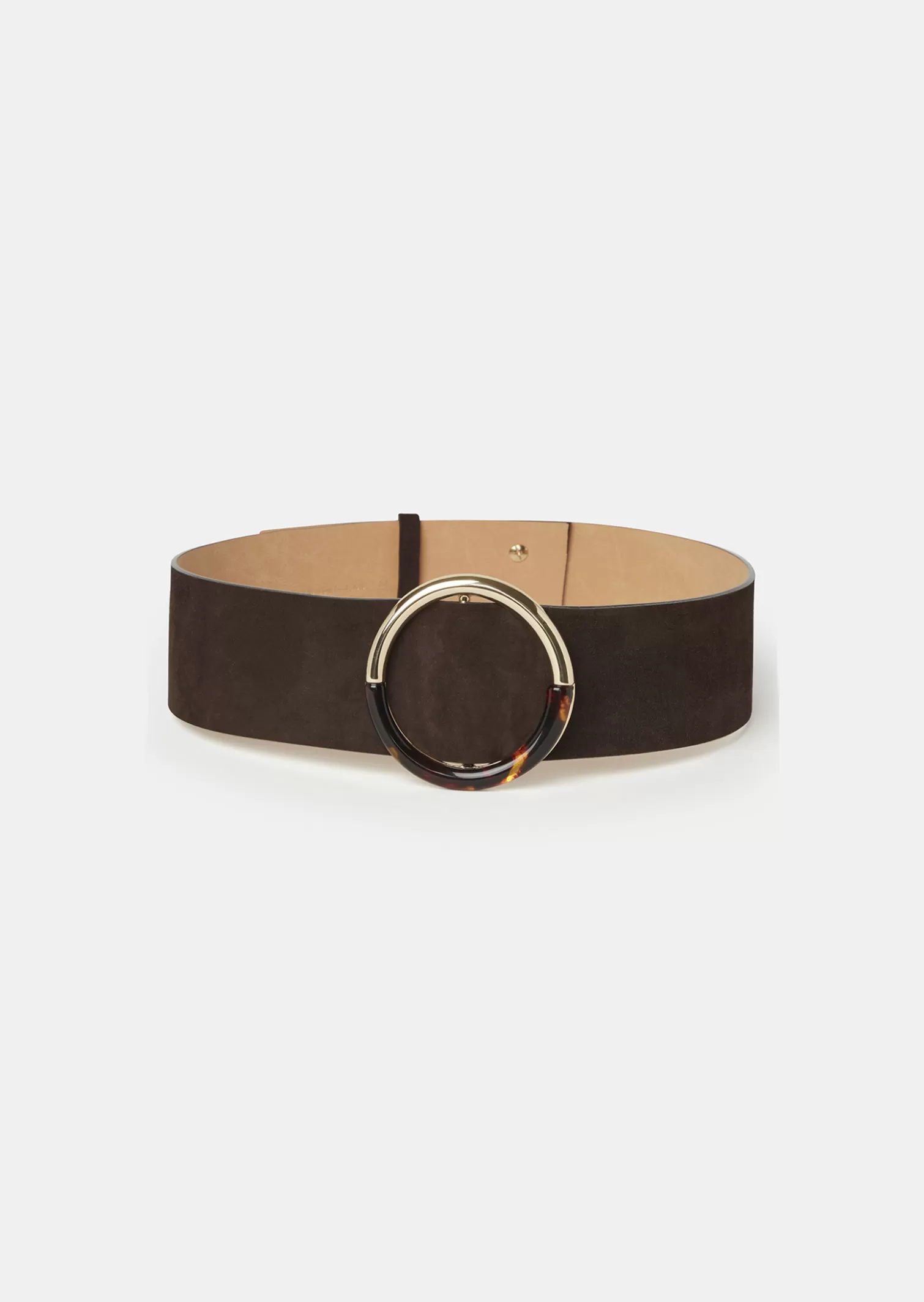 TARA JARMON Ceinture Lauren bordeaux en cuir< Accessoires