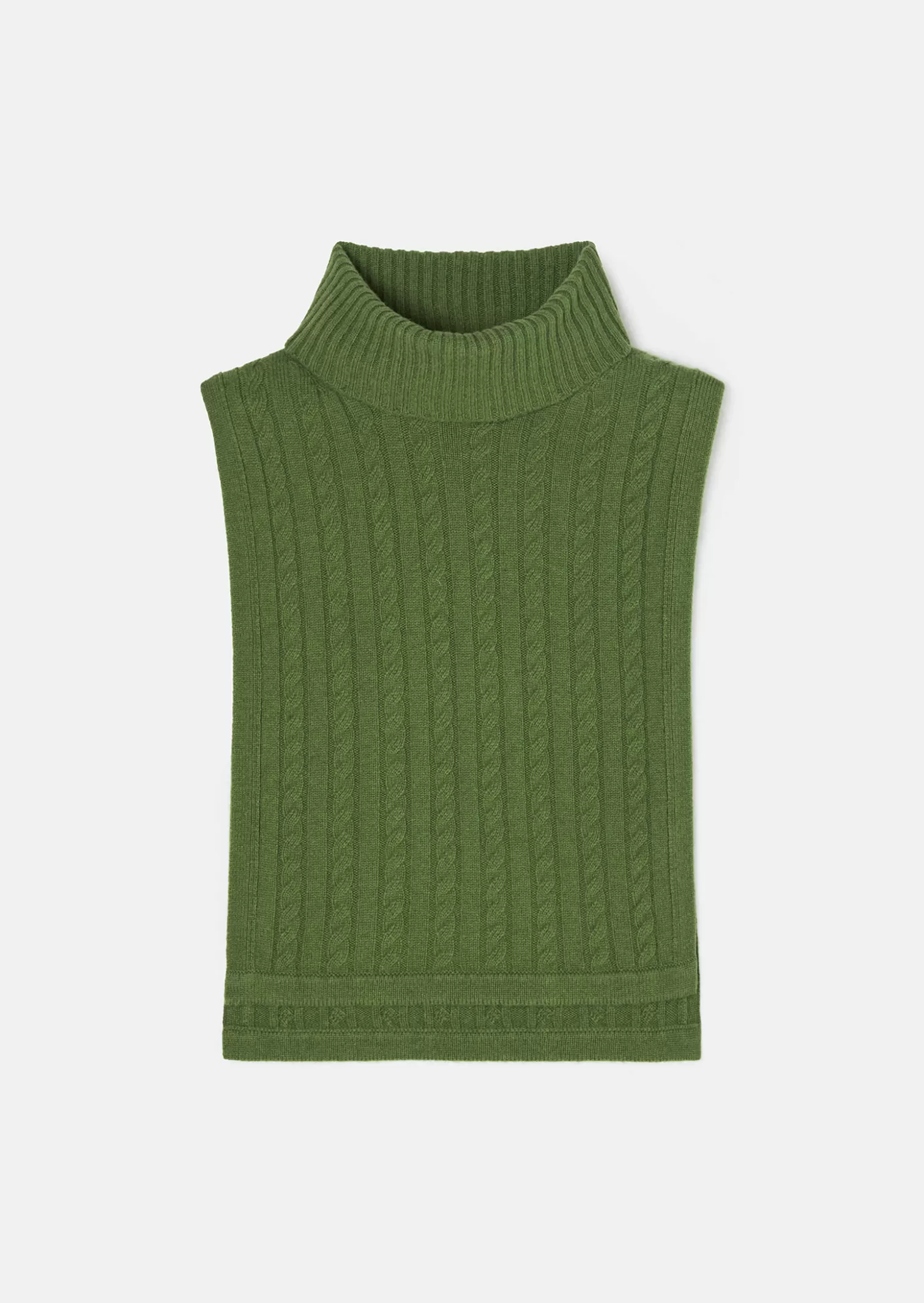 TARA JARMON Col amovible Angèle vert en laine< Pulls & Gilets | Accessoires