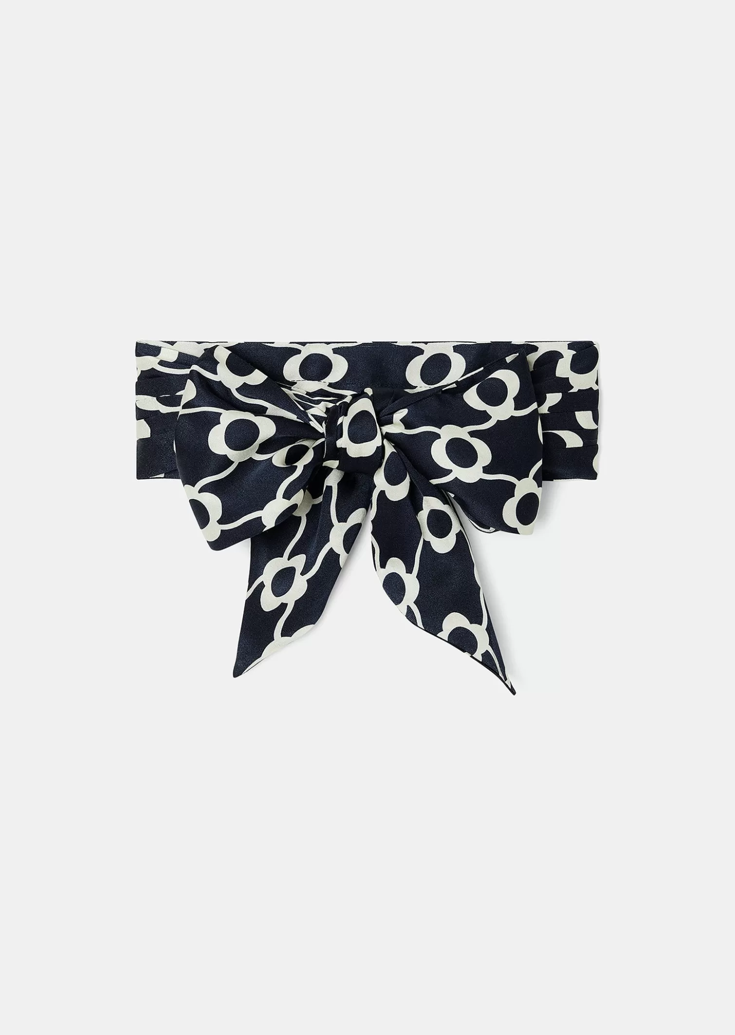 TARA JARMON Foulard Eden bleu à fleurs écrues< Accessoires