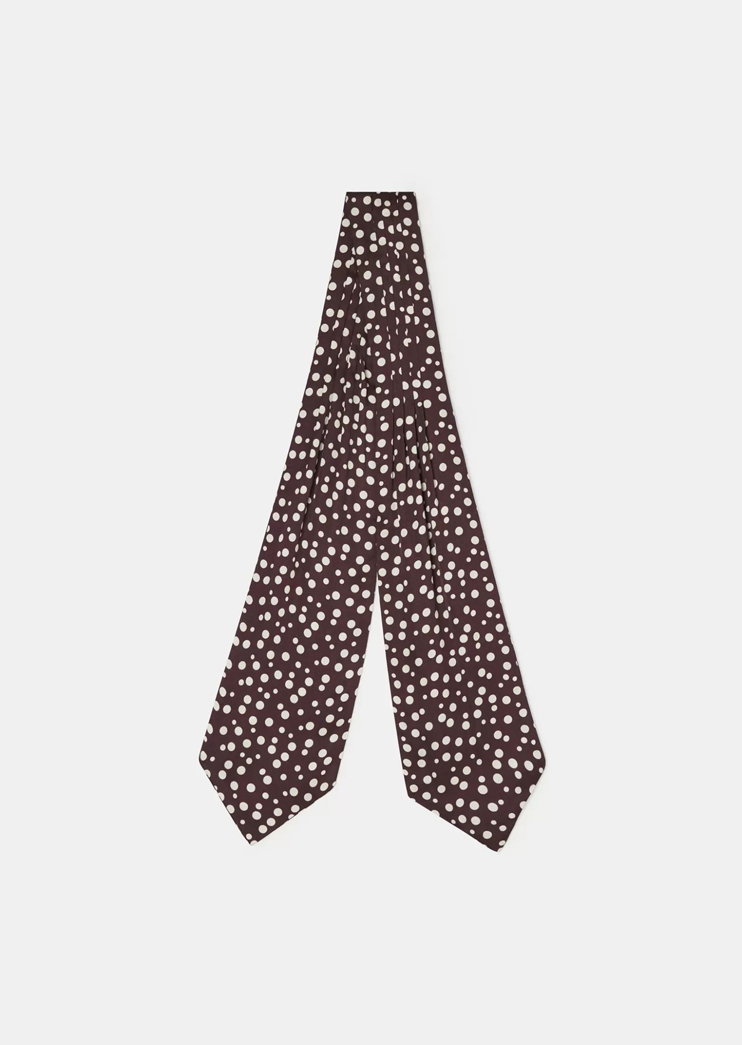 TARA JARMON Foulard Eden marron à pois< Accessoires