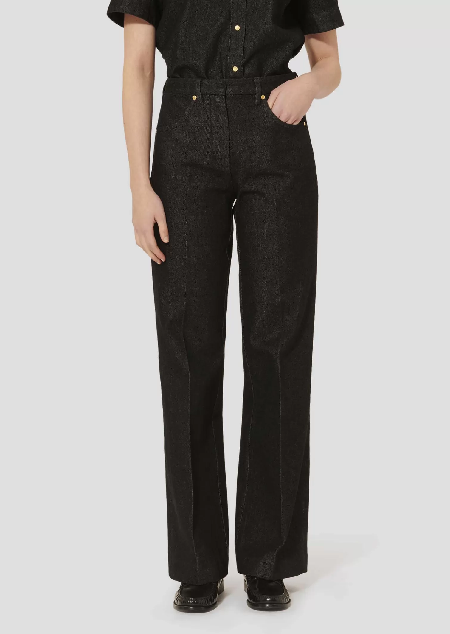 TARA JARMON Jean Jerome noir en denim< Pantalons & Jeans