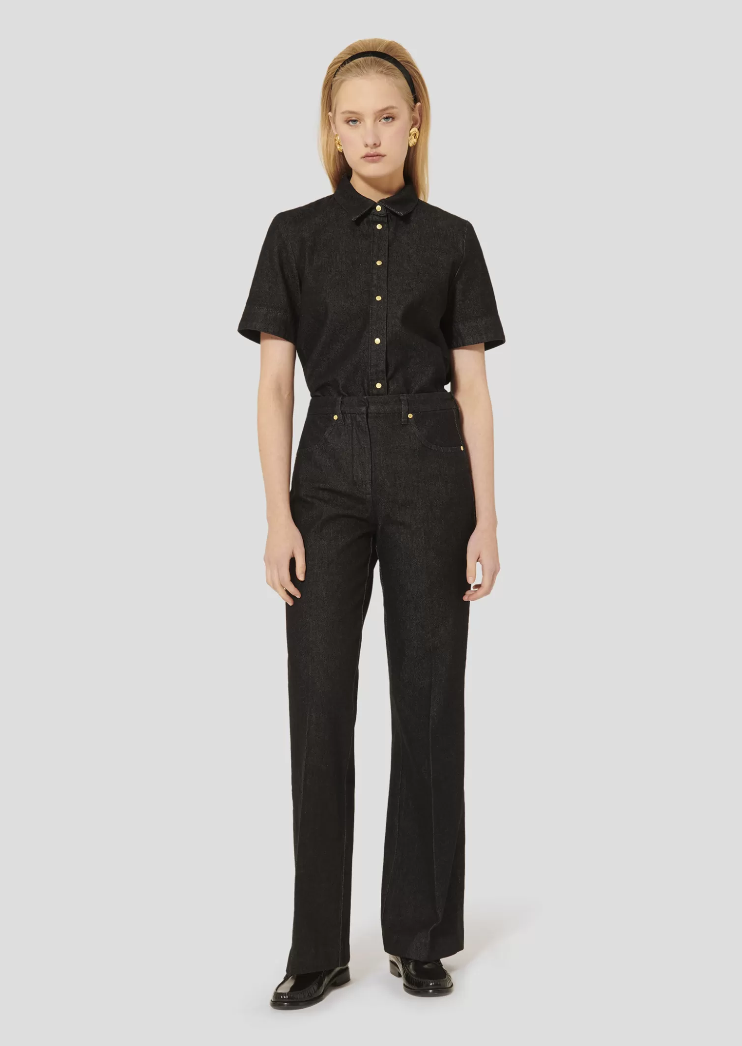 TARA JARMON Jean Jerome noir en denim< Pantalons & Jeans