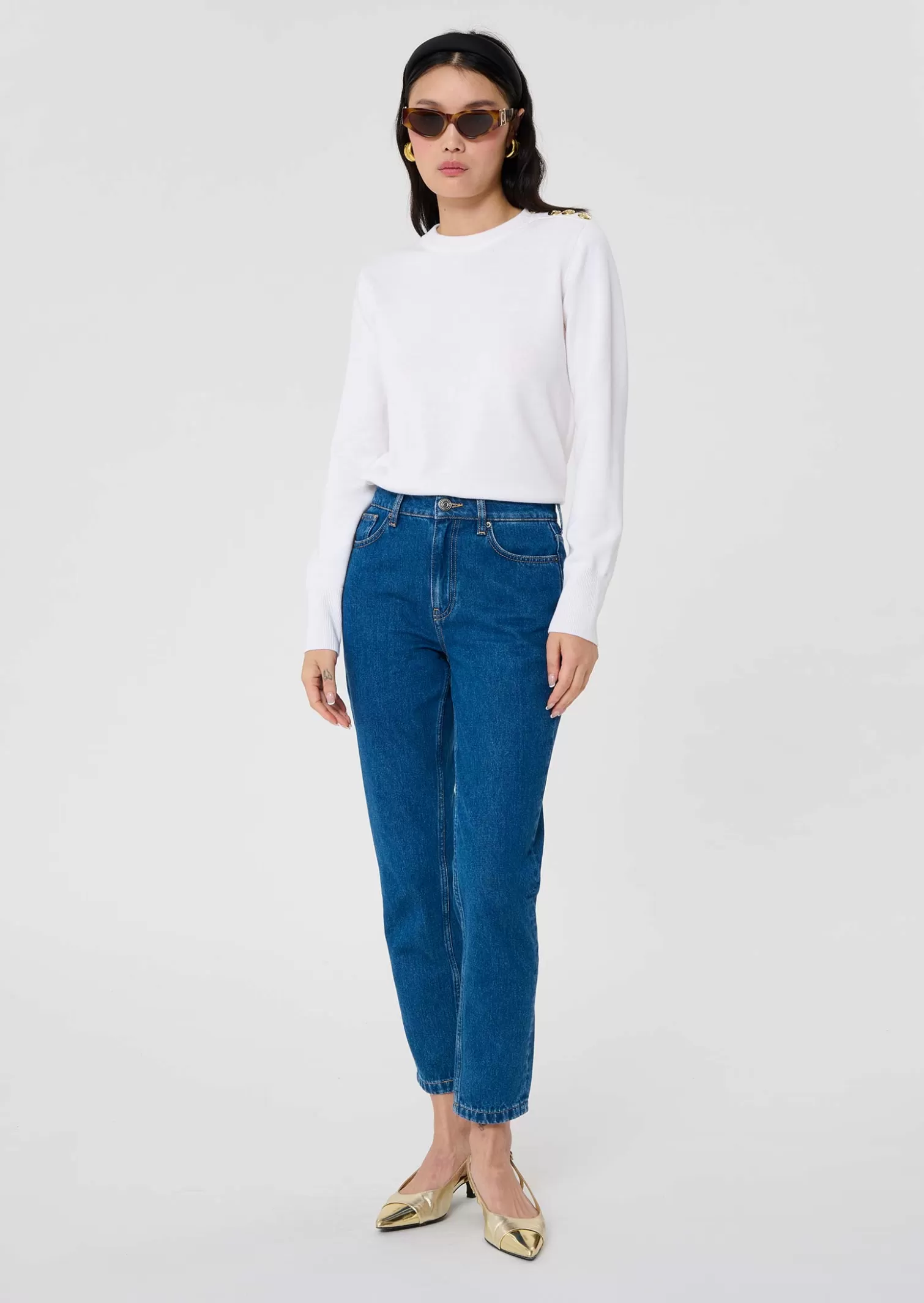 TARA JARMON John bleu en denim< Pantalons & Jeans