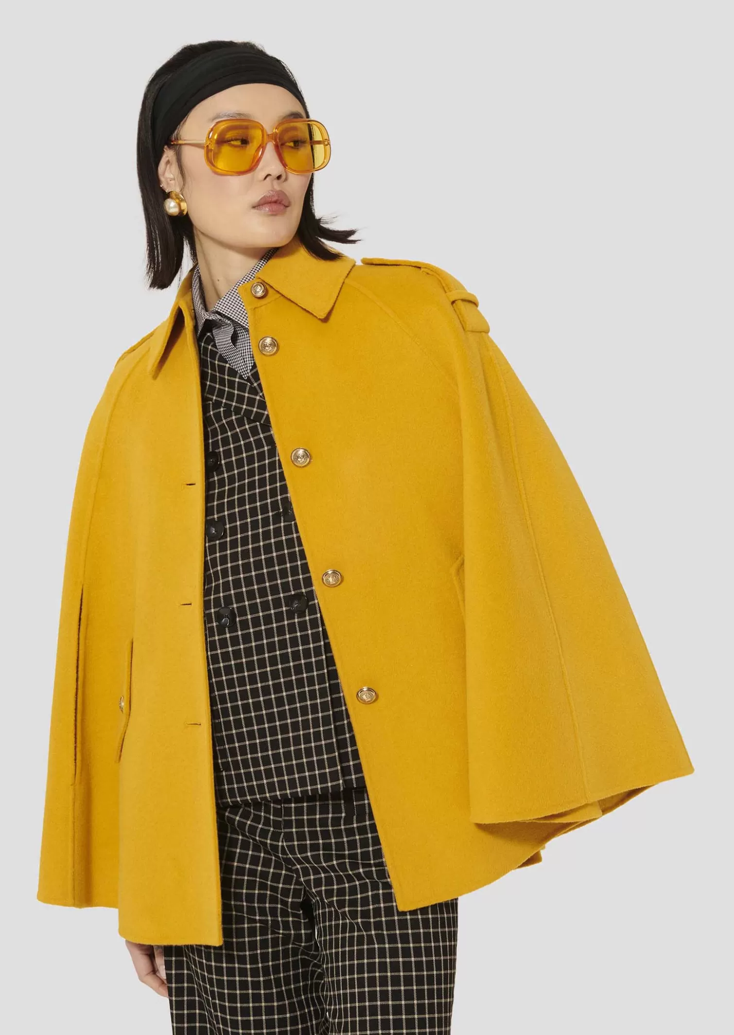 TARA JARMON Manteau Majorelle jaune double face< Manteaux & Vestes