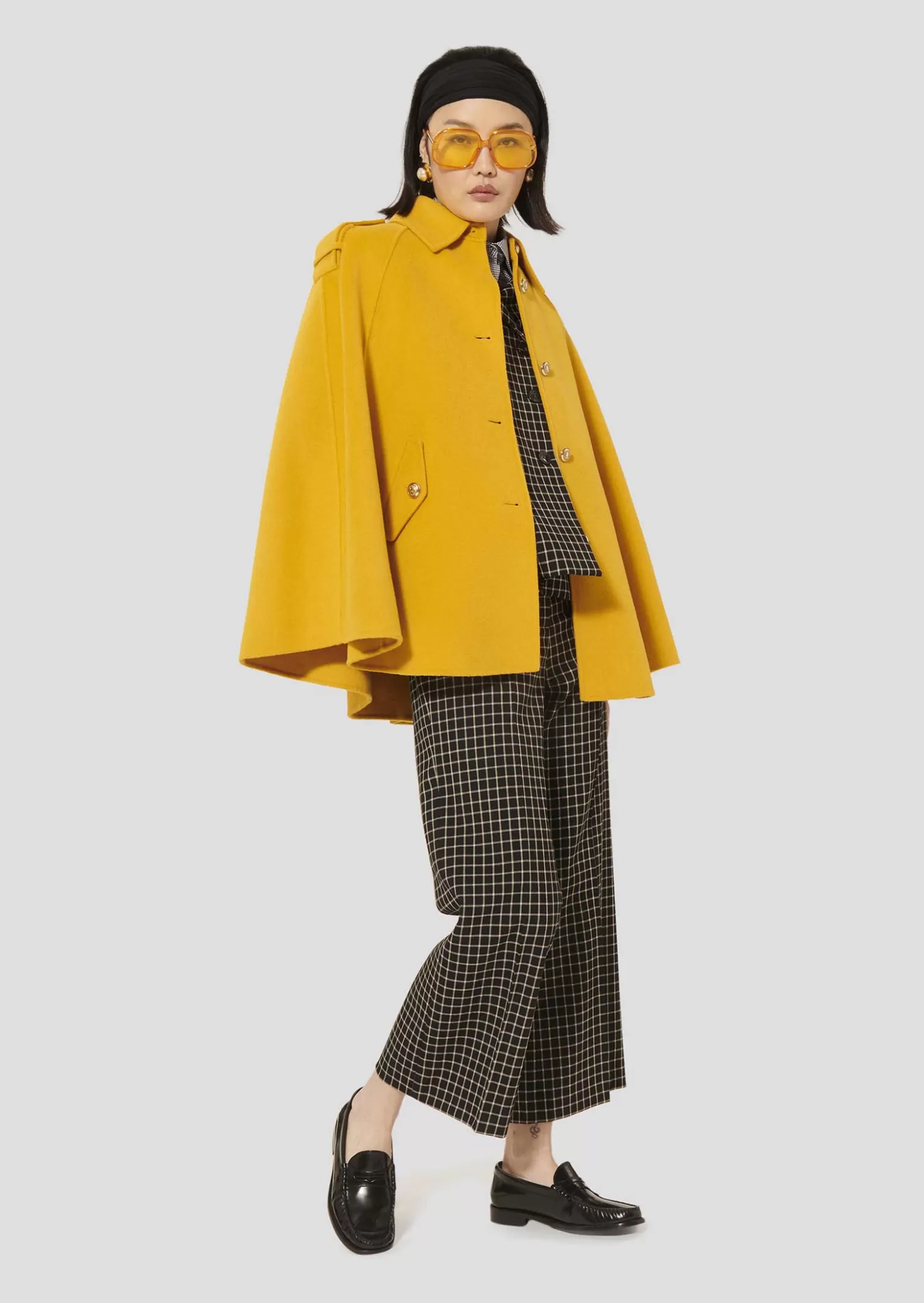 TARA JARMON Manteau Majorelle jaune double face< Manteaux & Vestes