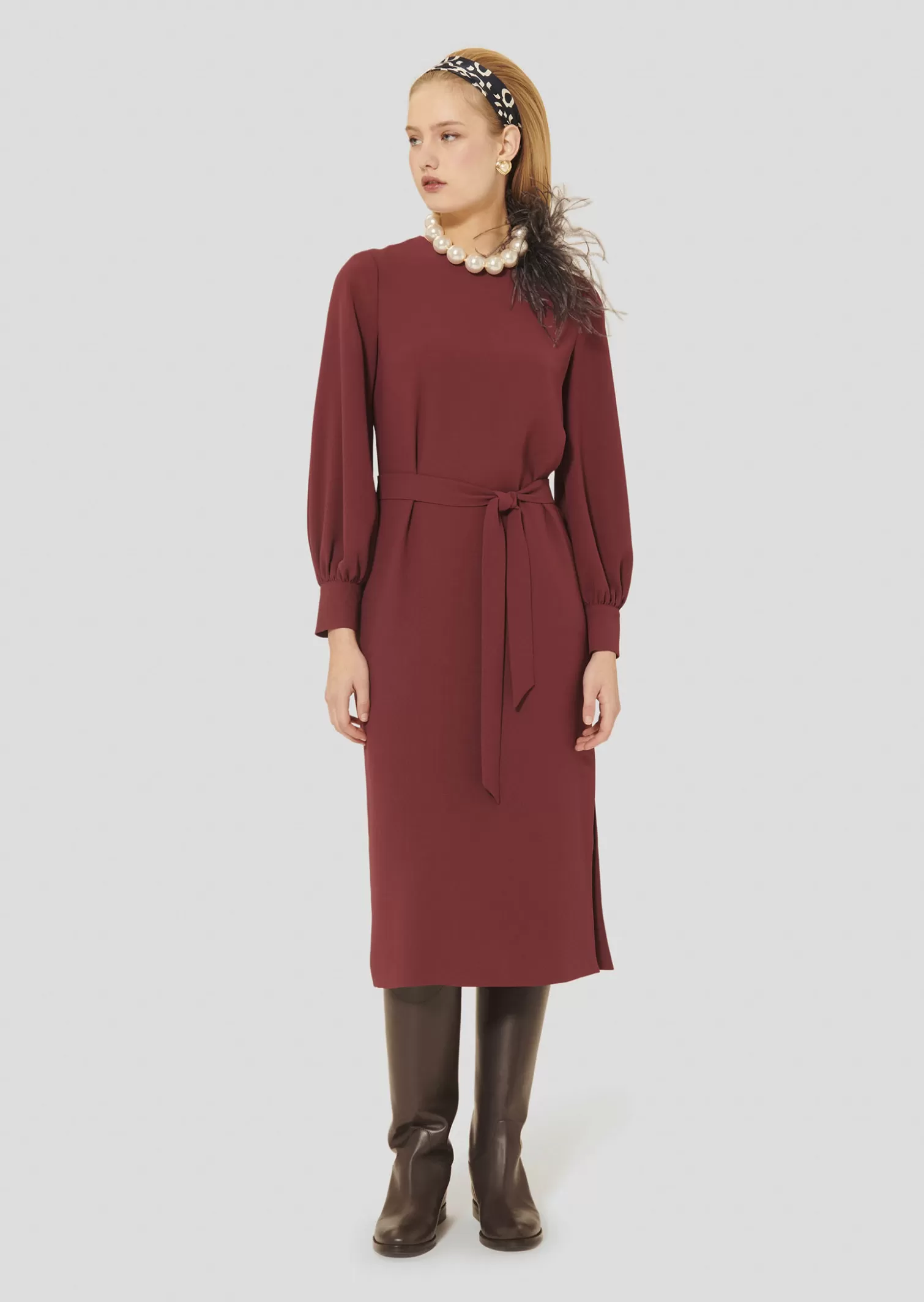 TARA JARMON Robe Rossini en crêpe< Robes