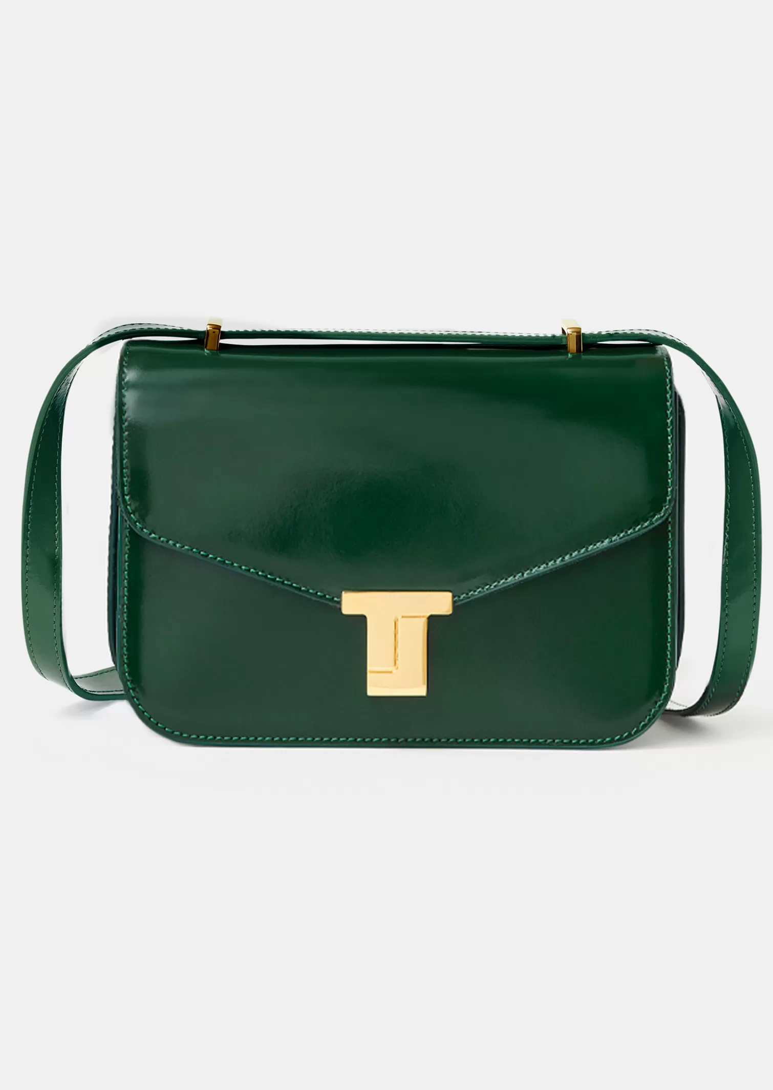 TARA JARMON Sac 8 Bis vert émeraude en cuir< Accessoires