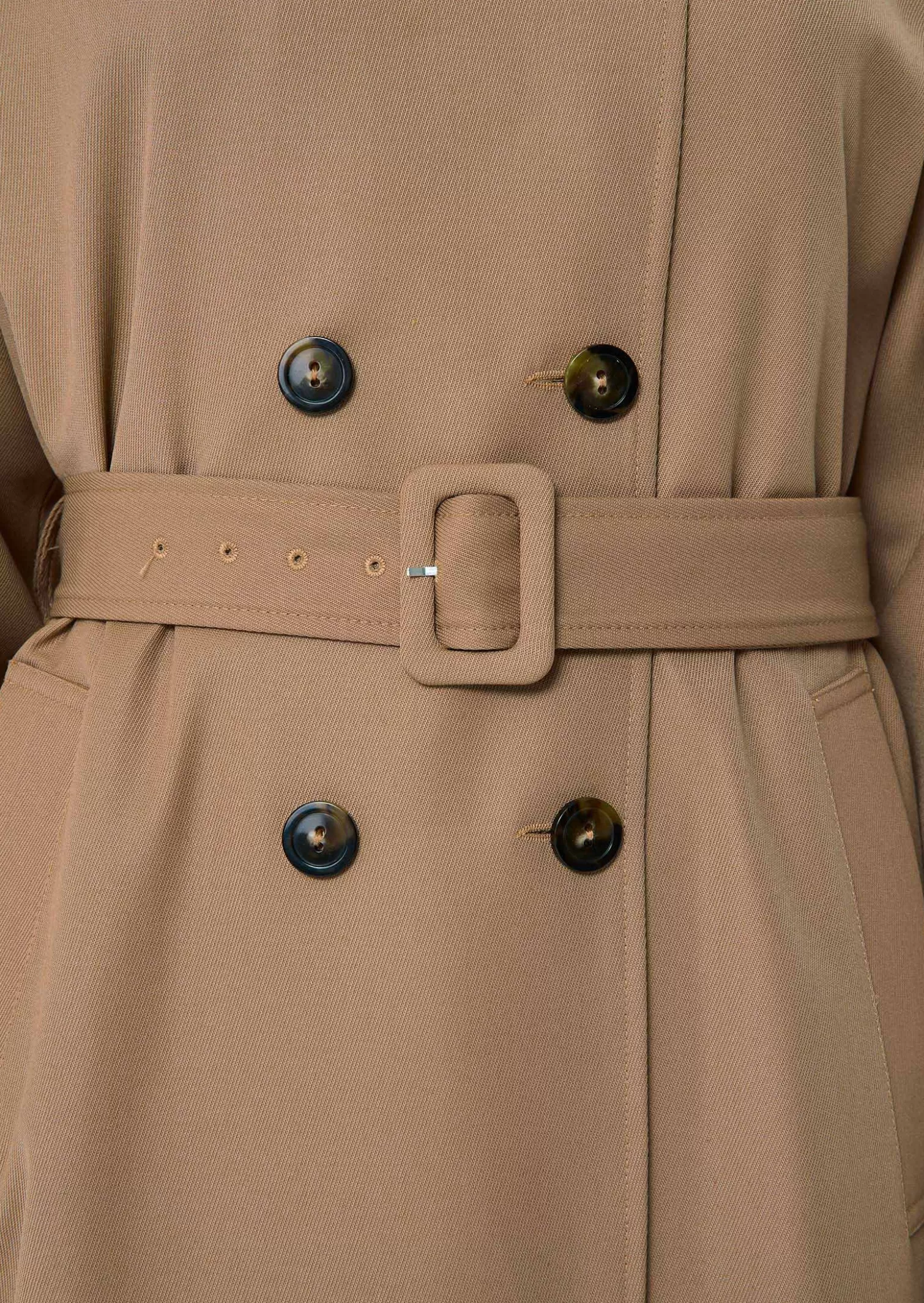 TARA JARMON Trench-coat Ivan beige en laine mélangée< Manteaux & Vestes